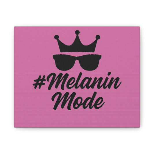 Melanin Mode Canvas Art - Vibrant Pink Stretched Canvas Wall Decor